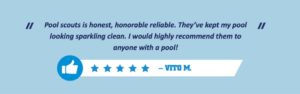 Customer review for pool service in Fort Myers recommending to friends and family