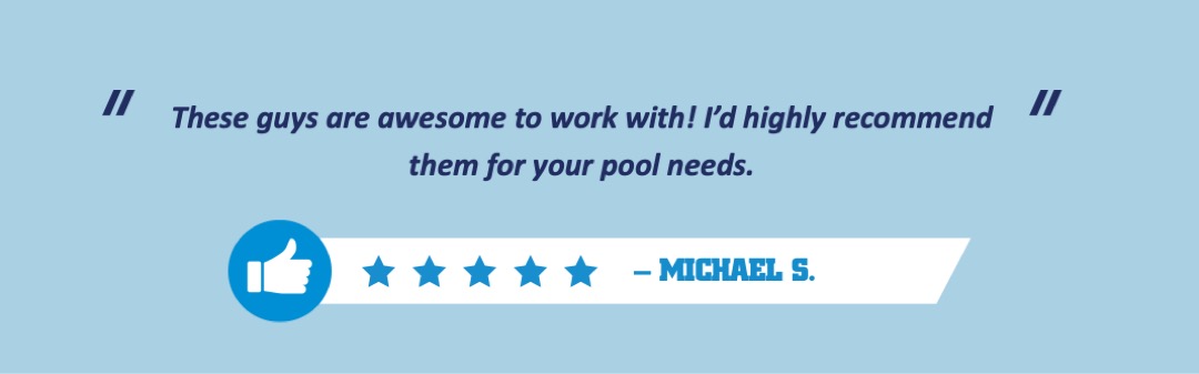 Pool Scouts of Cape Fear 5 star review from a happy customer for pool service