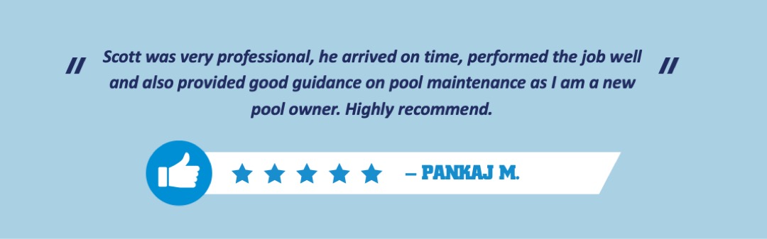 Positive review from customer of Pool Scouts of Cedar Park