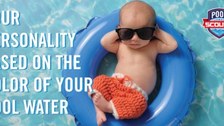 Baby relaxing in a pool float in sunglasses