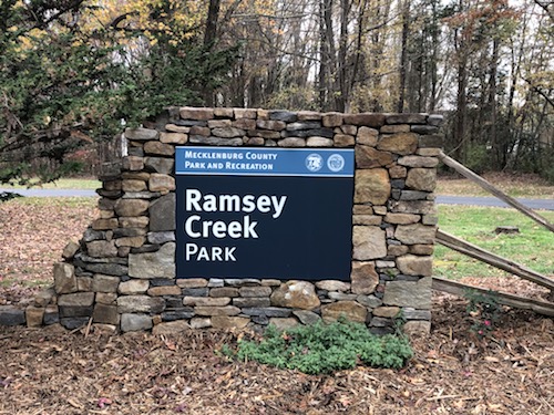 Ramsey Creek Park sign