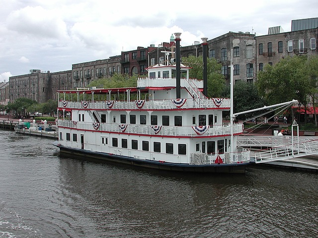 River boat on the Savannah River in Georgia