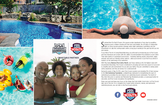 Pool Scouts partnership with USA Swimming and pool imagery