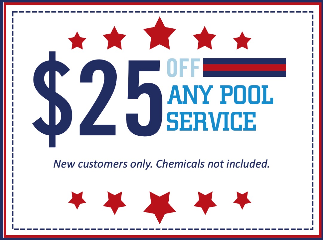 Coupon promoting $25 off any pool cleaning service