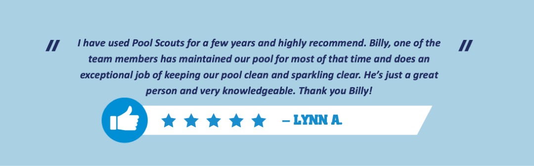 5 star review from Pool Scouts of McKinney customer about their service