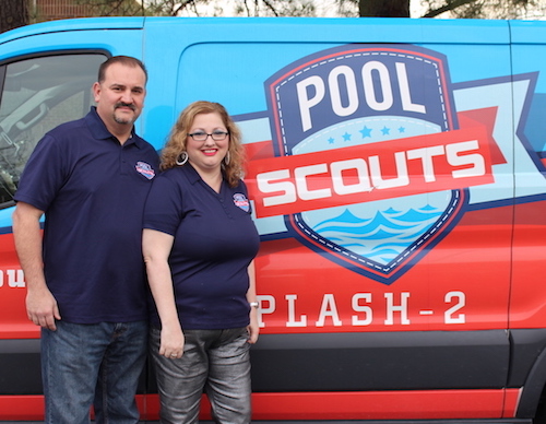 Pool Scouts owner Joe Golio and wife Laura