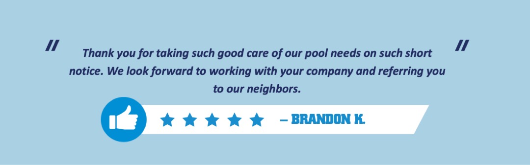 5 star review for pool service in Nashville with Pool Scouts
