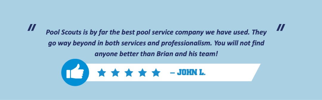 Pool Scouts customer sharing that the Nashville team is the best pool care provider