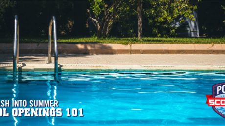 Clean swimming pool after pool opening