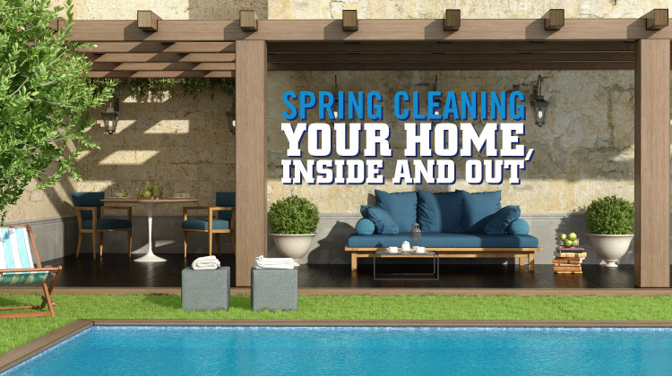 Patio Furniture under Gazebo - Spring Cleaning Your Home, Inside and Out