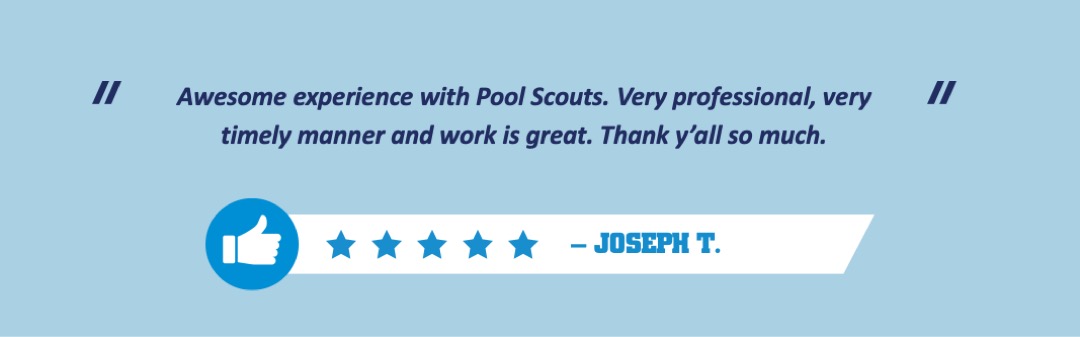 Customer review for pool service in Piedmont recommending to friends and family