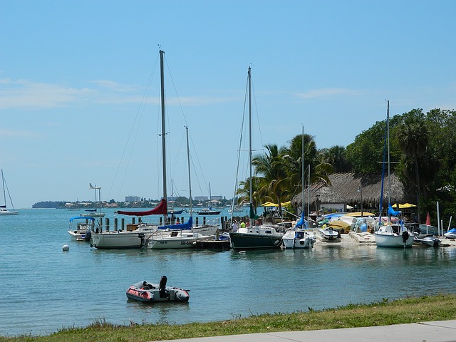 Sailboats at a marina in Sarasota