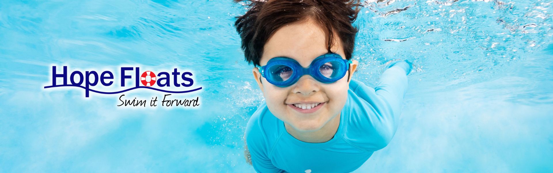 Boy who learned how to swim through Hope Floats