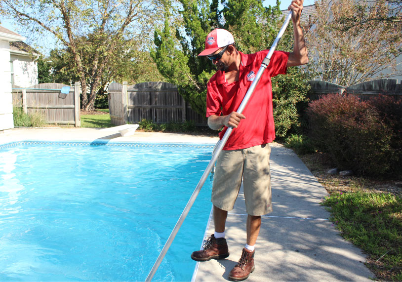 gabe cleaning pool | Pool Scouts, Virginia Beach