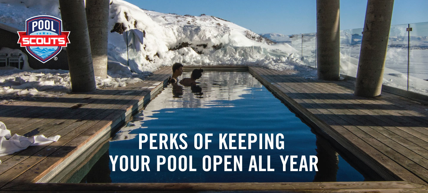 Swimming pool open during the cooler months